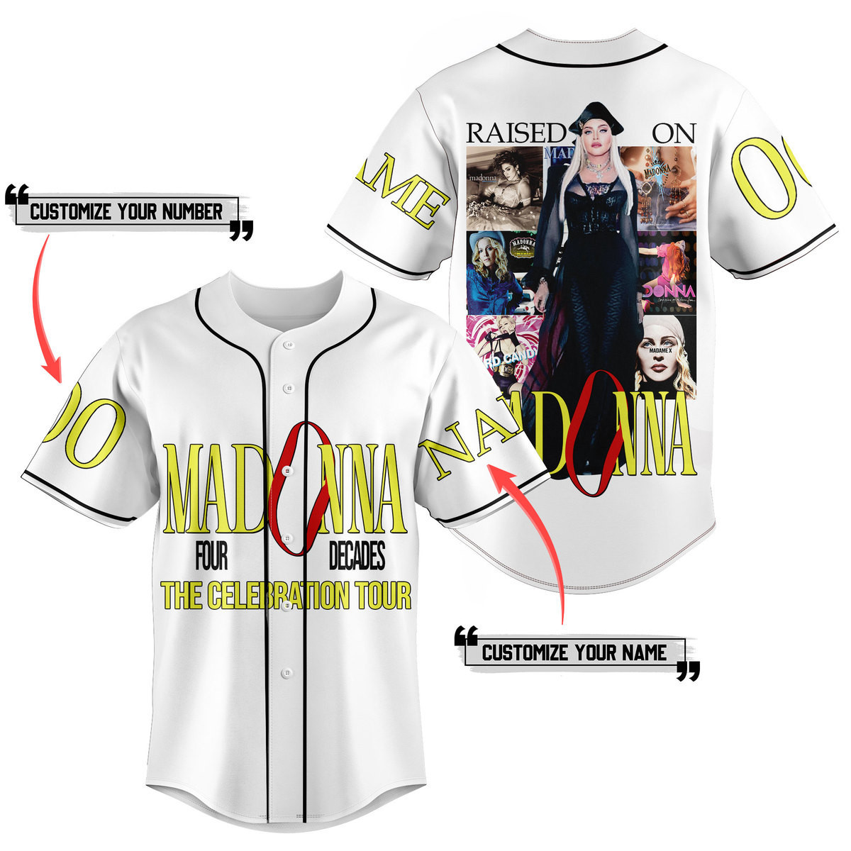 Madonna Baseball Jersey For Fans