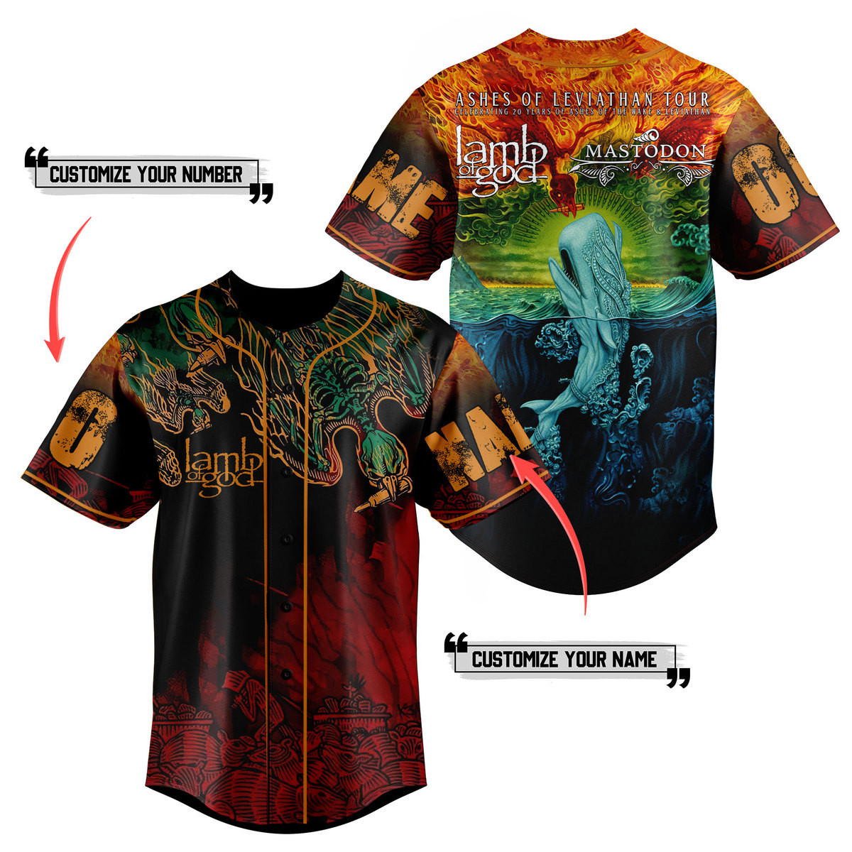 Lamb Of God Baseball Jersey For Fans