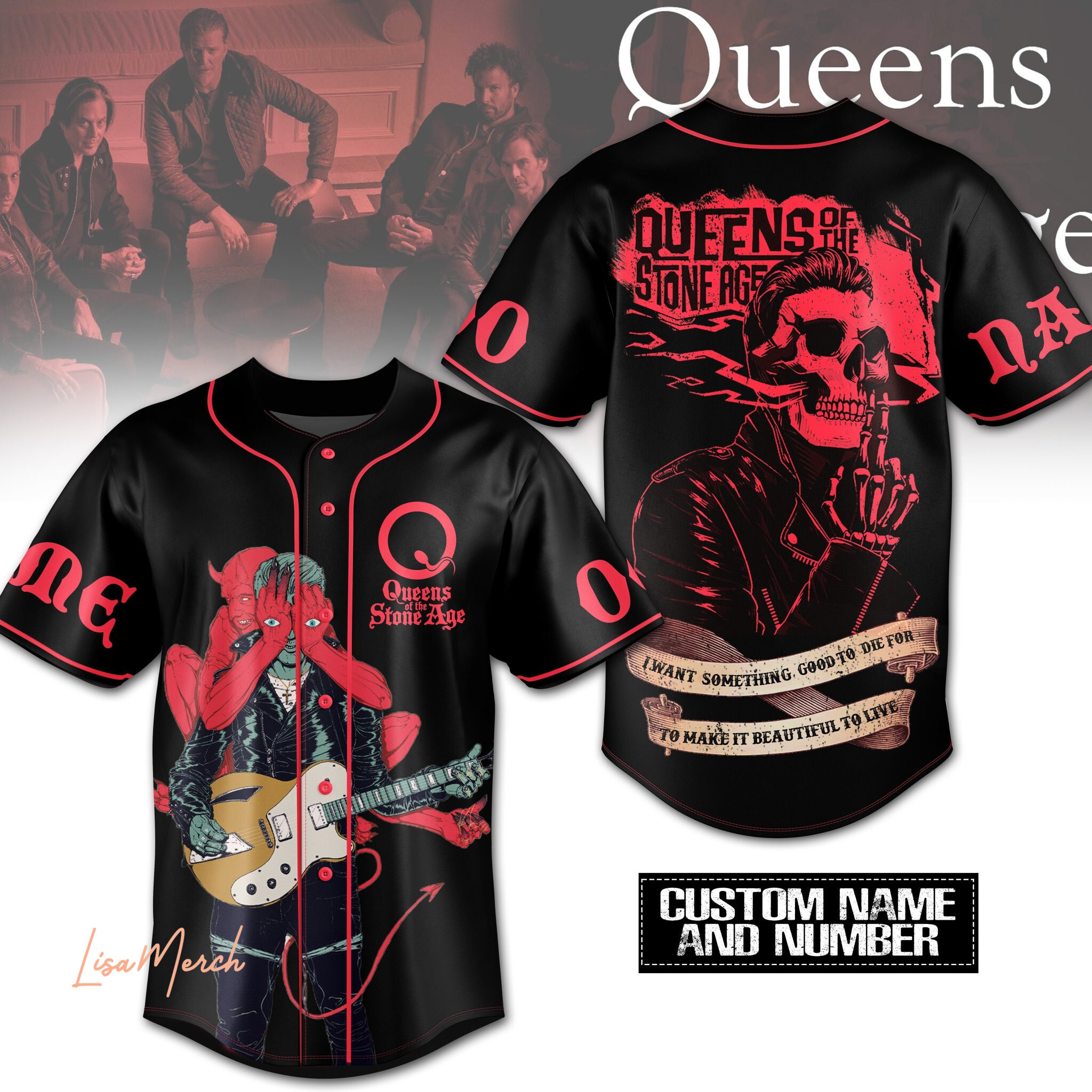 Queens Of The Stone Age Baseball Jersey For Fans