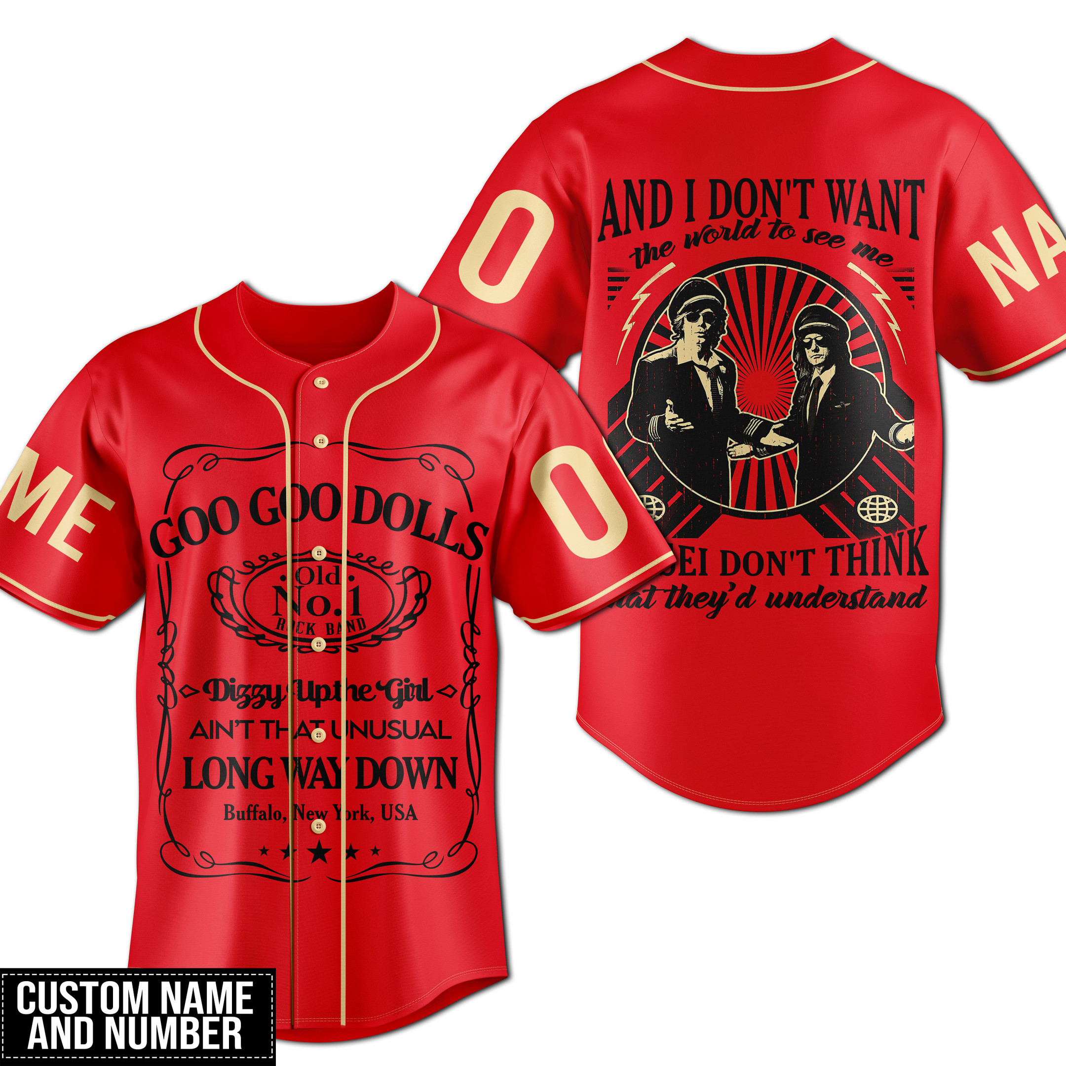Goo Goo Dolls Baseball Jersey For Fans
