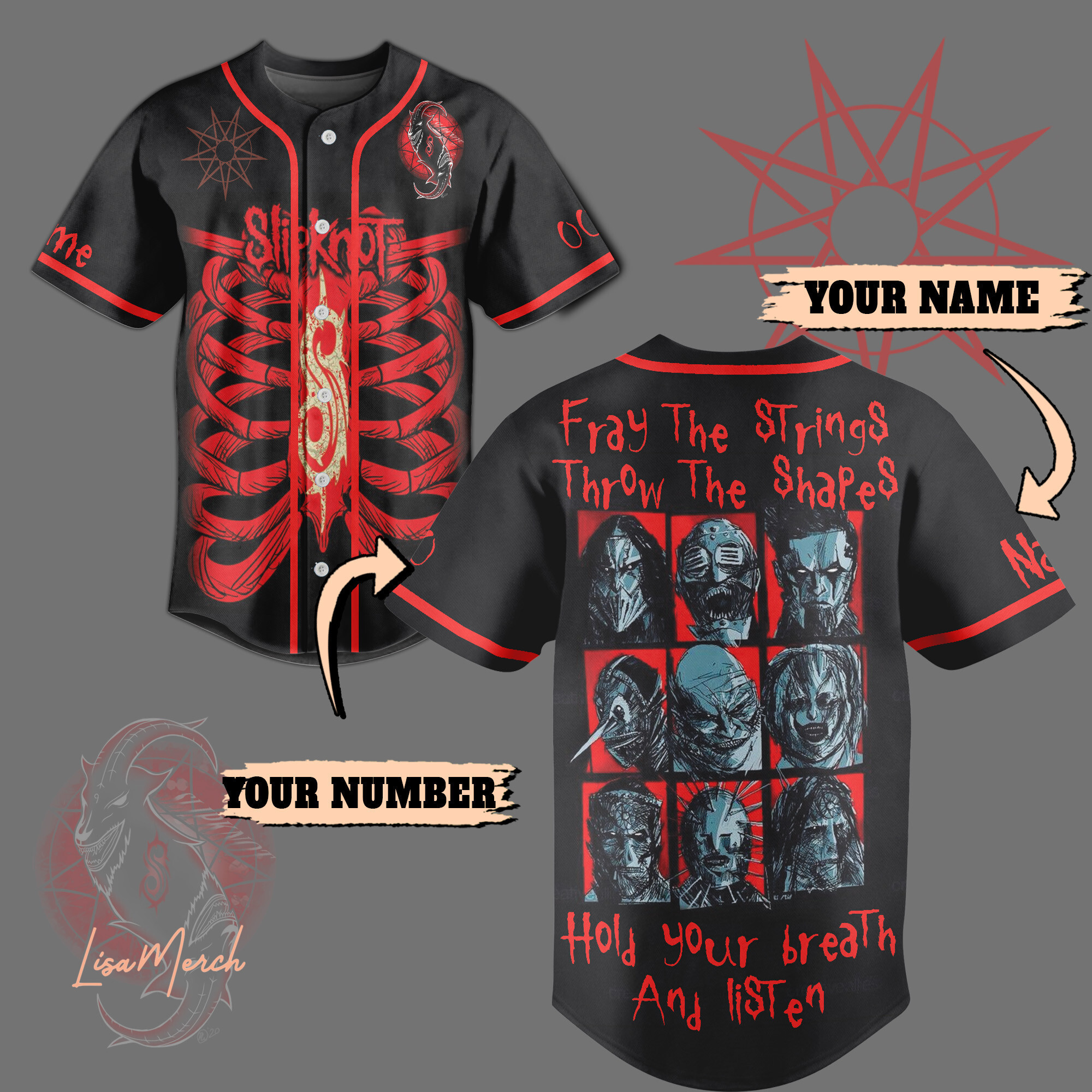 Slipknot Baseball Jersey For Fans