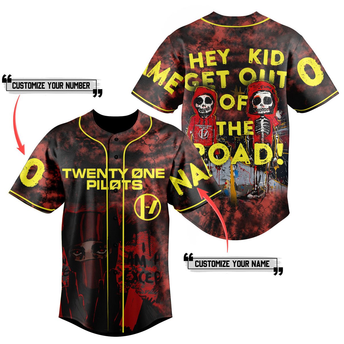Twenty One Pilots Baseball Jersey For Fans