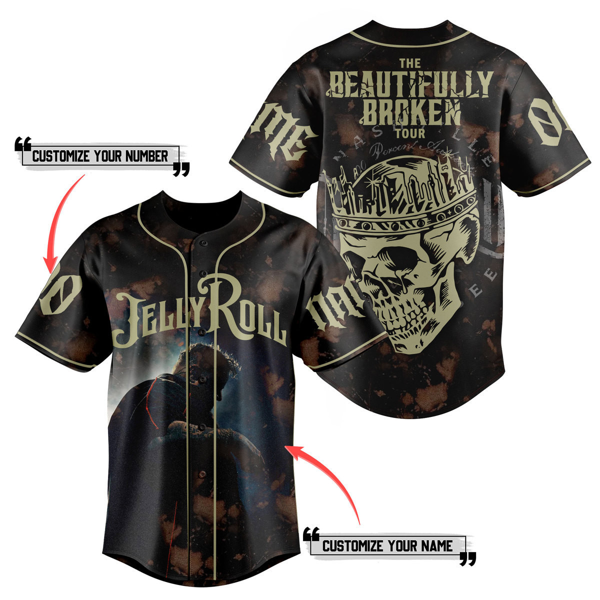 Jelly Roll Baseball Jersey For Fans
