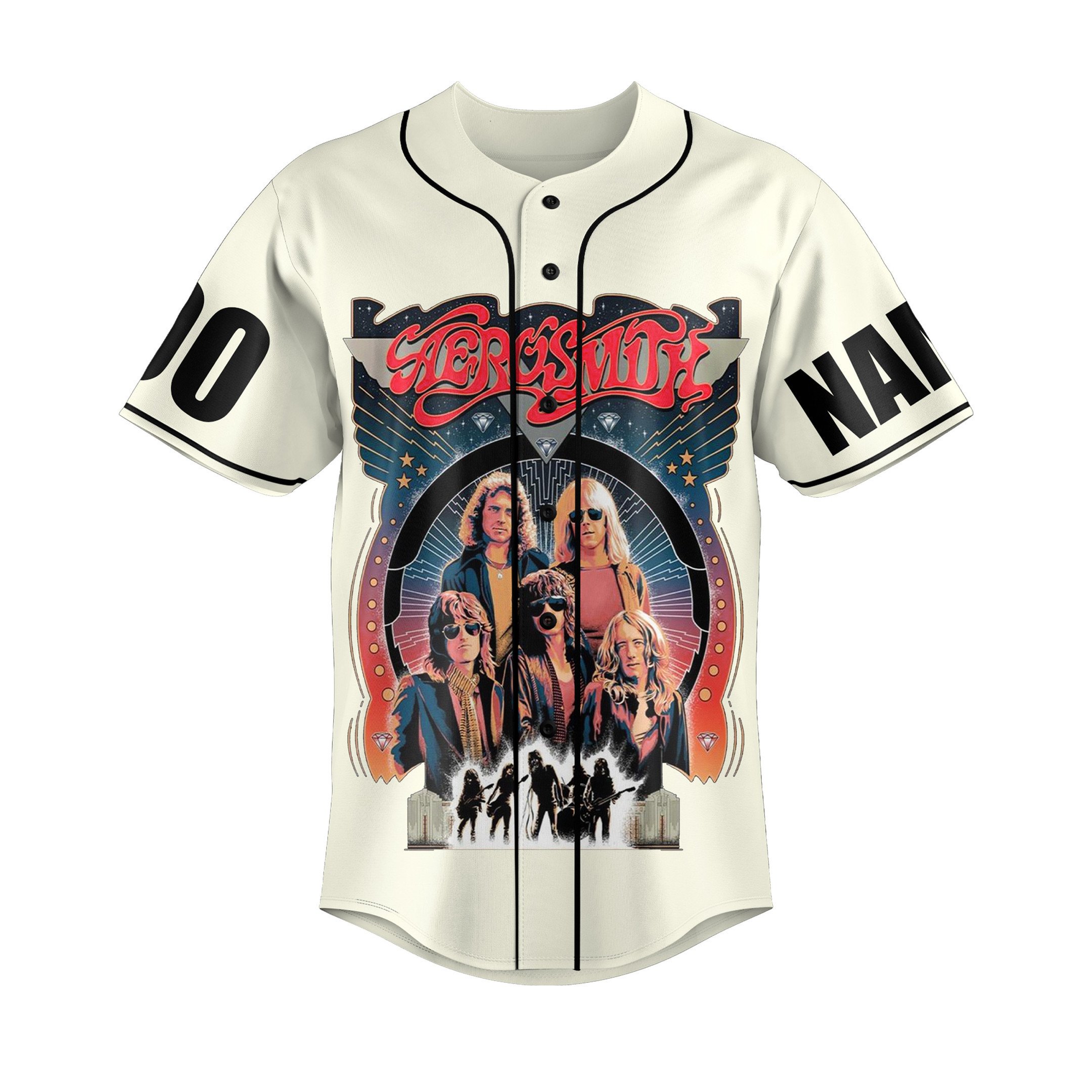 Aerosmith Baseball Jersey For Fans