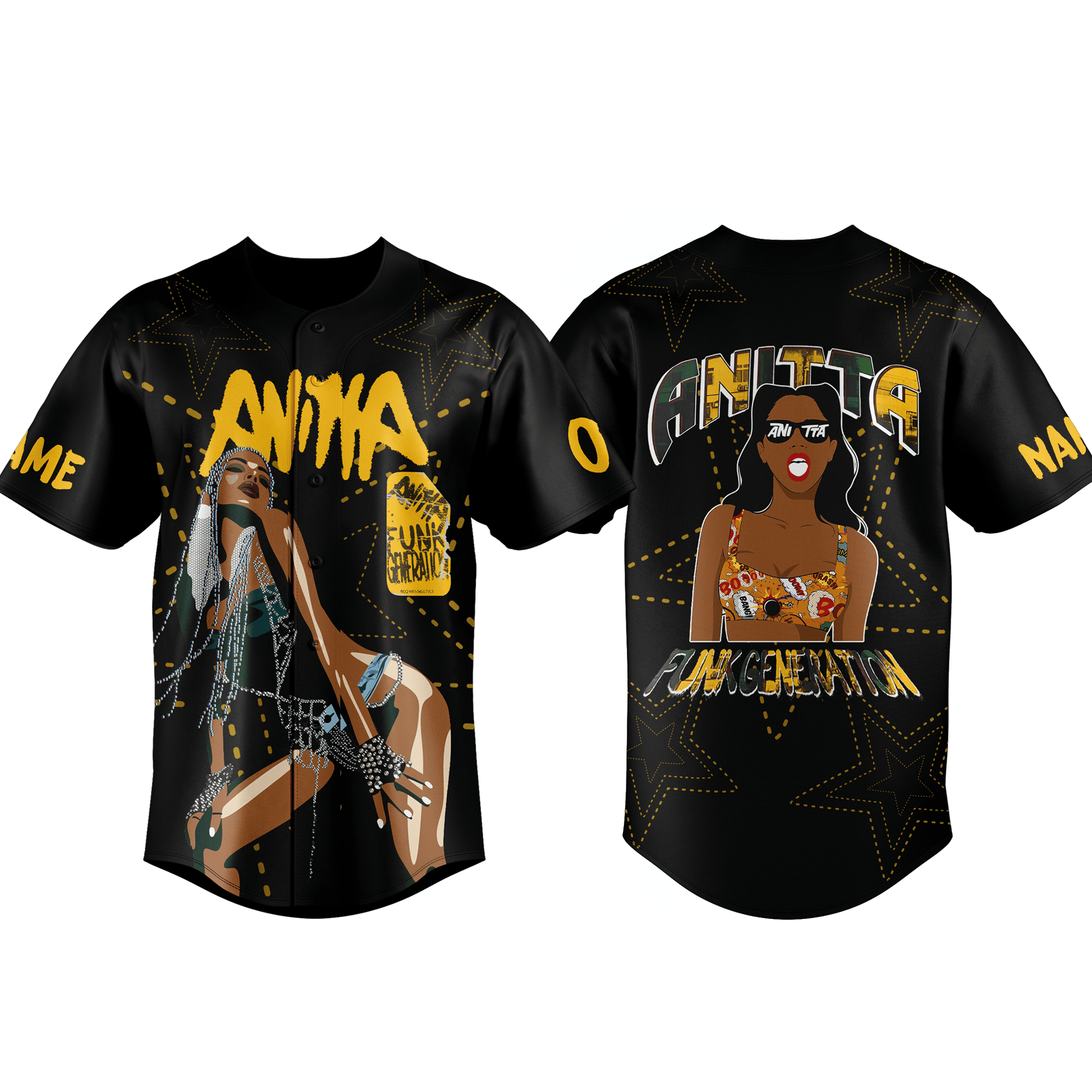 Anitta Baseball Jersey For Fans