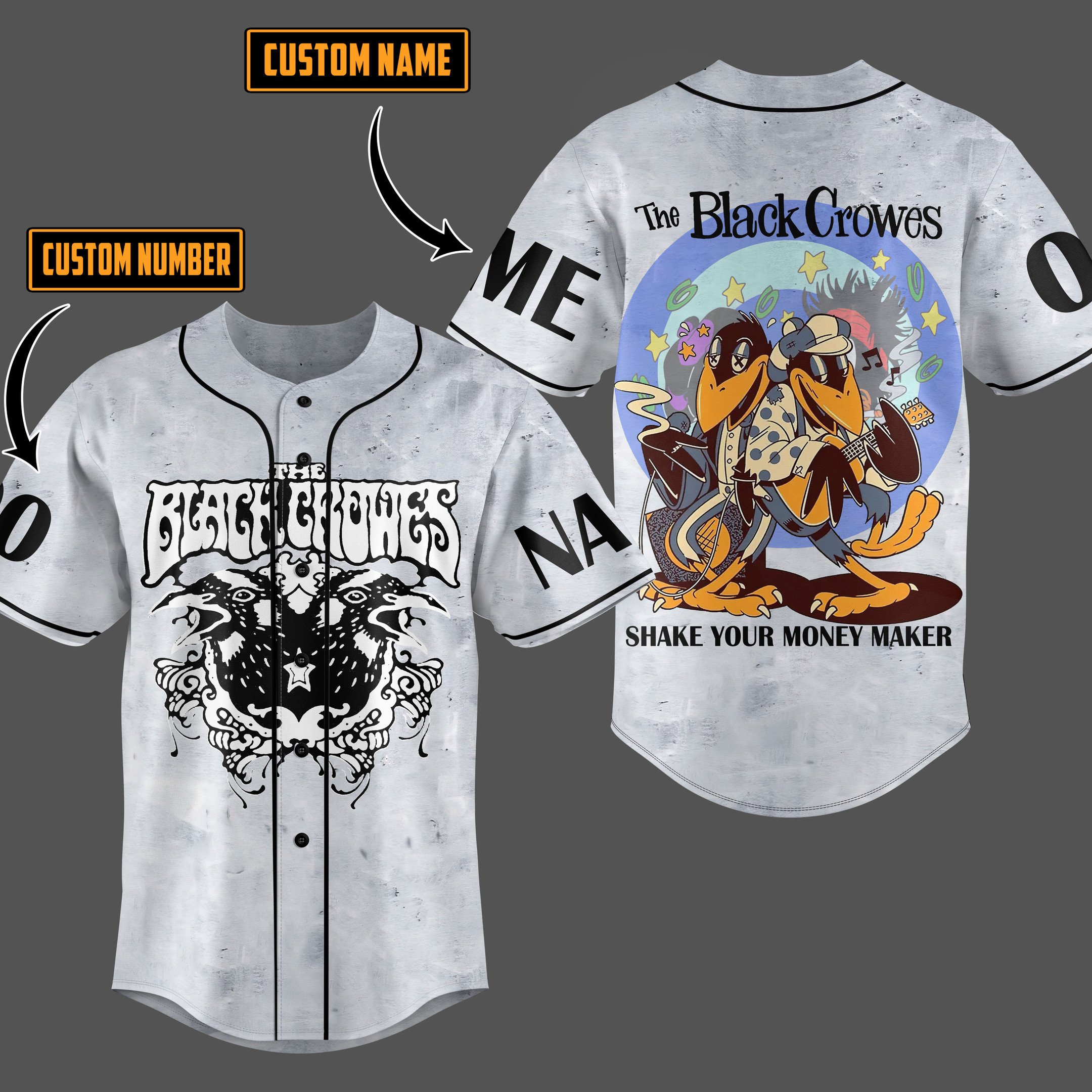 The Black Crowes Baseball Jersey For Fans