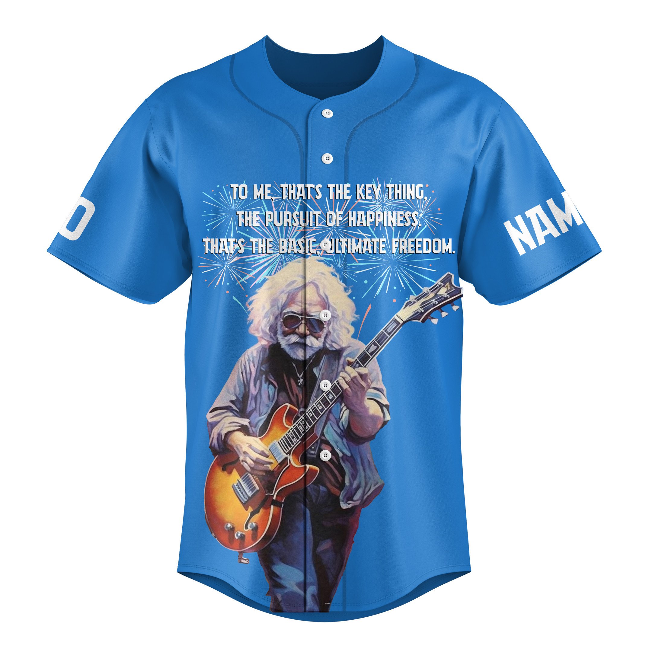 Jerry Garcia Baseball Jersey For Fans