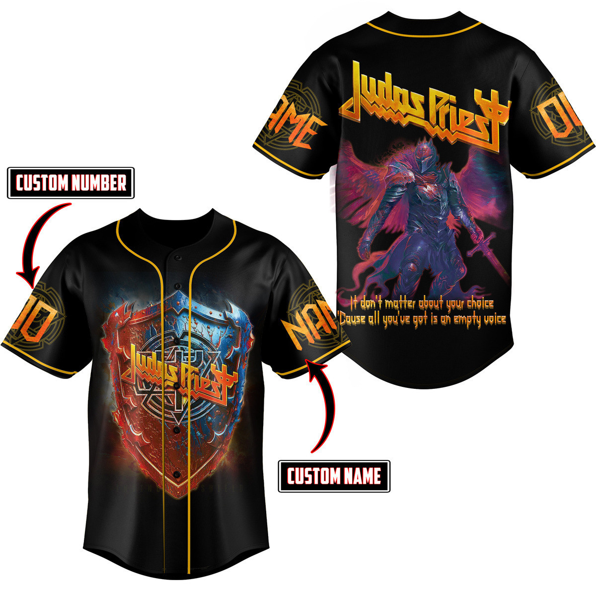 Judas Priest Baseball Jersey For Fans