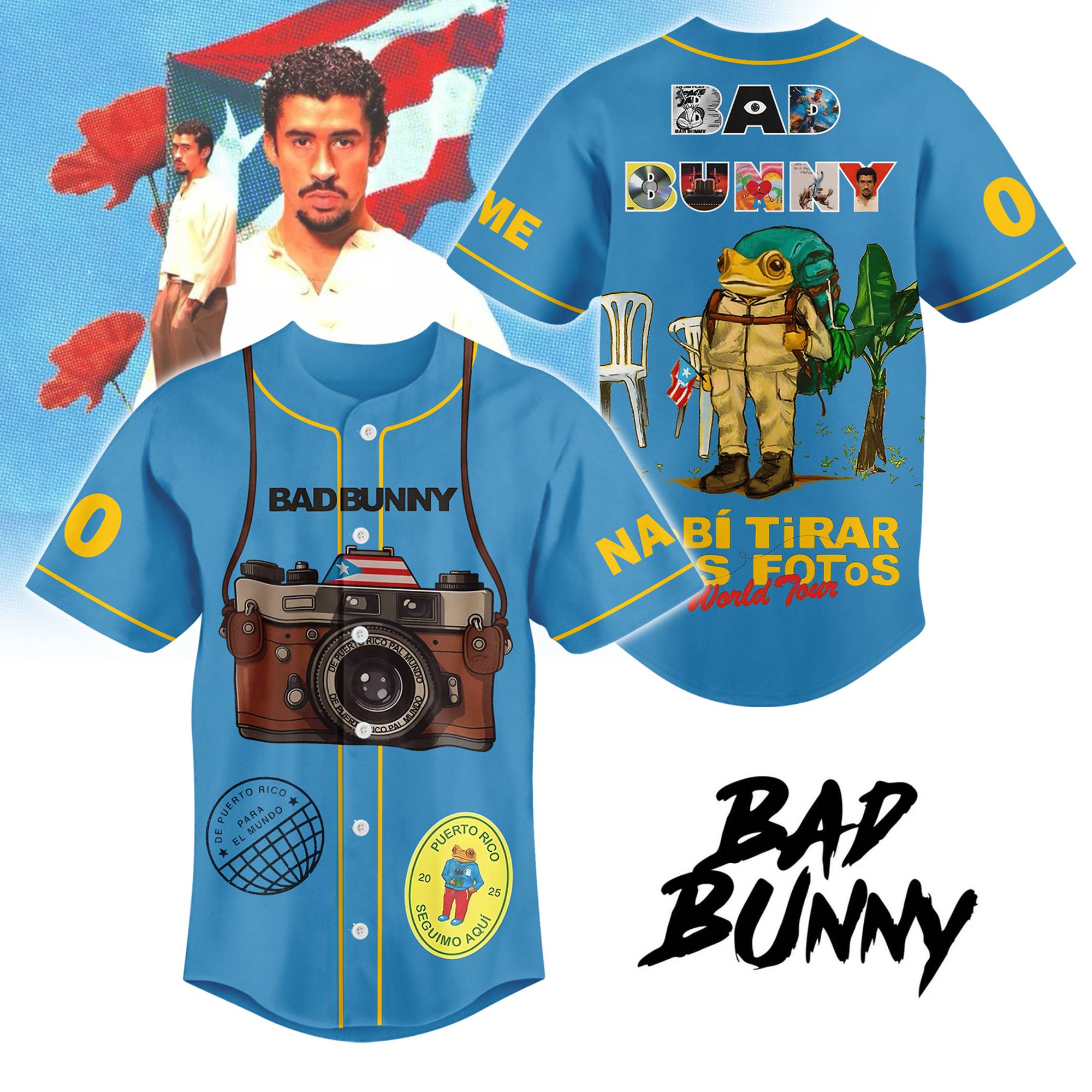 Bad Bunny Music Personalized Baseball Jersey For Fans