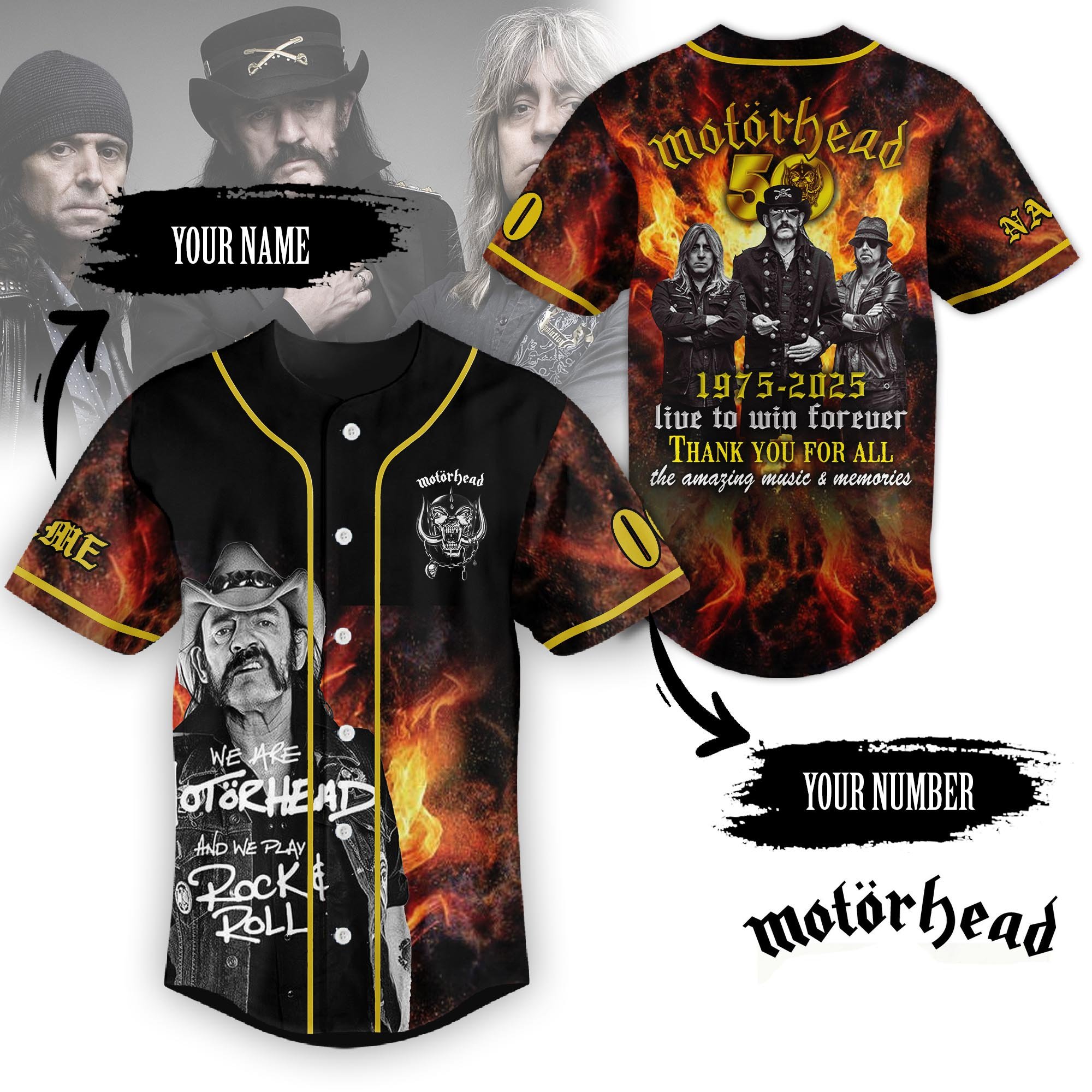 MotRhead Music Personalized Baseball Jersey For Fans