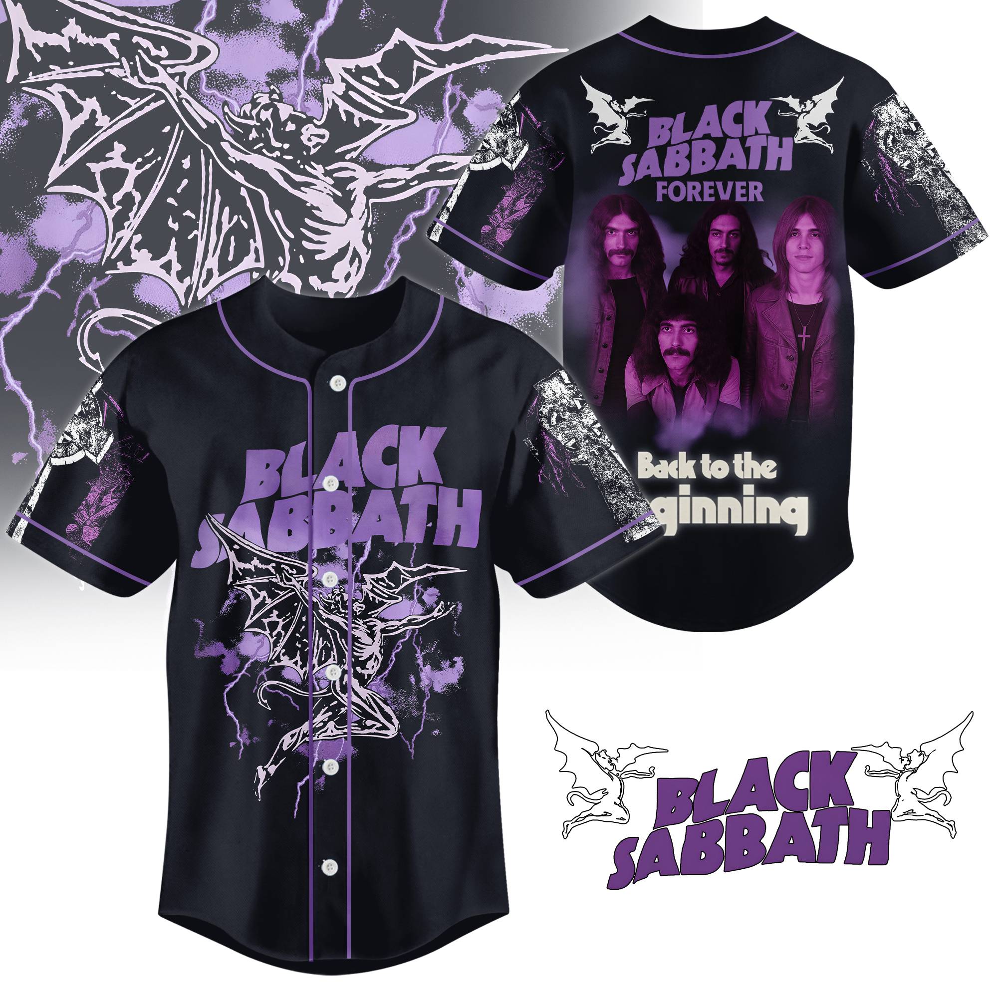 Black Sabbath Music Personalized Baseball Jersey For Fans
