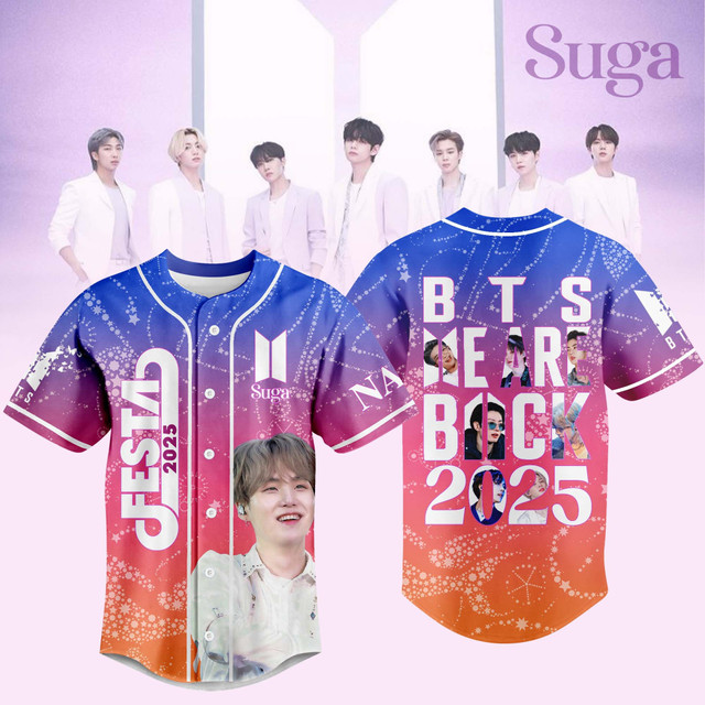 Bts Suga Music Personalized Baseball Jersey For Fans