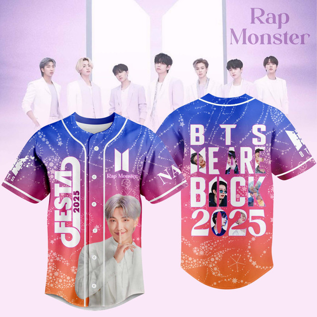 Bts Rap Monster Music Personalized Baseball Jersey For Fans