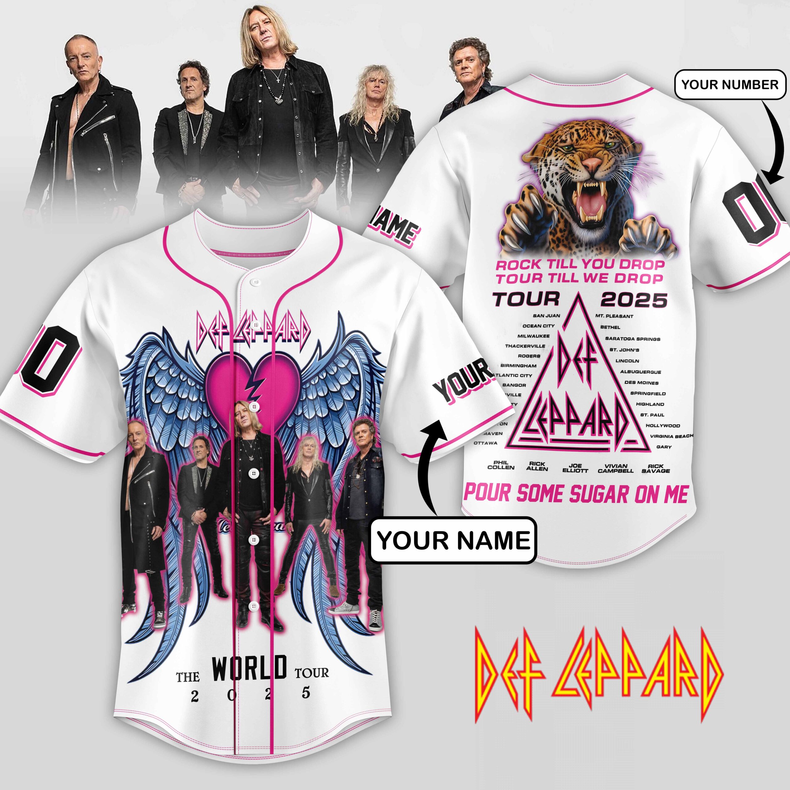 Def Leppard Music Personalized Baseball Jersey For Fans