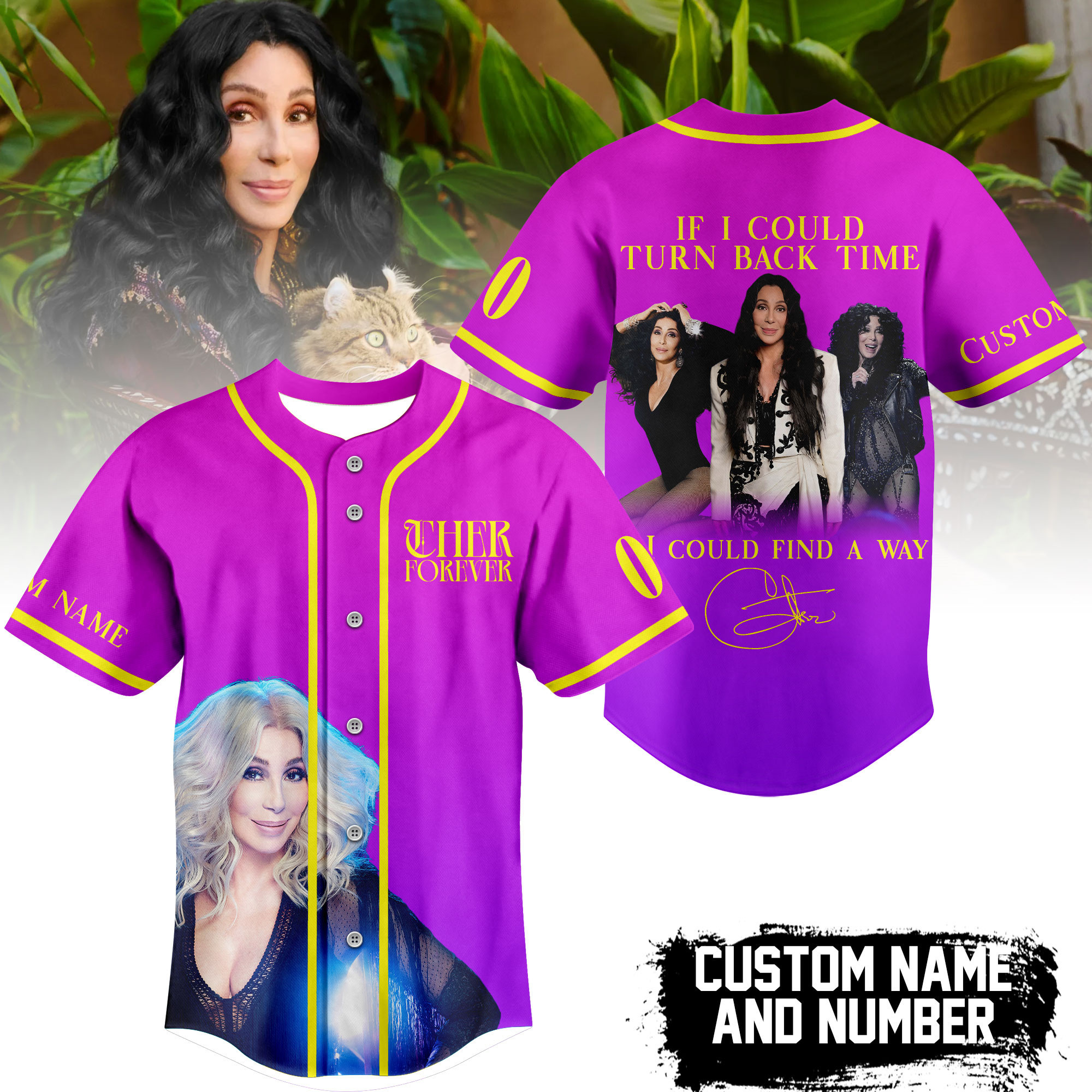 Cher Music Personalized Baseball Jersey For Fan
