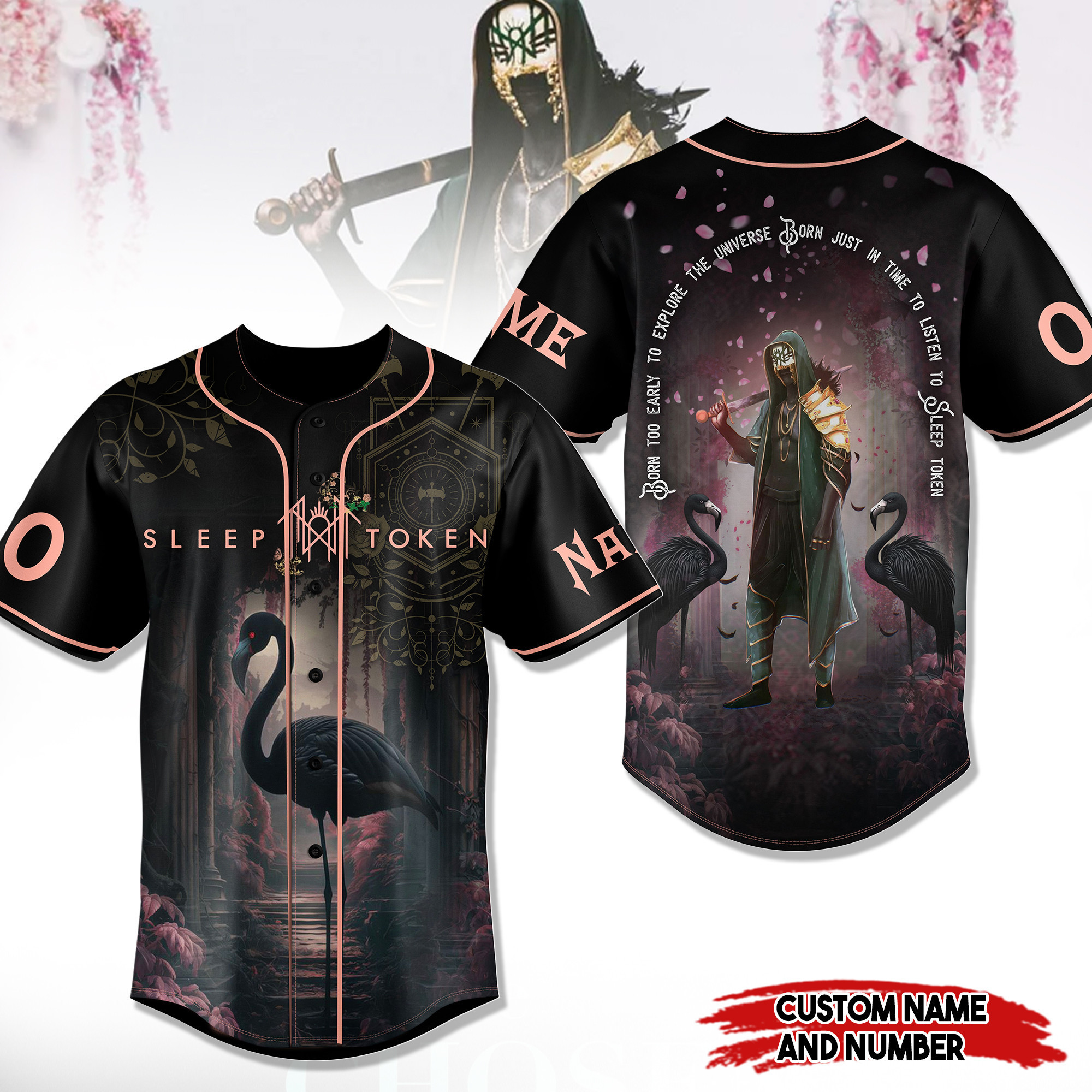 Sleep Token Music Personalized Baseball Jersey For Fan