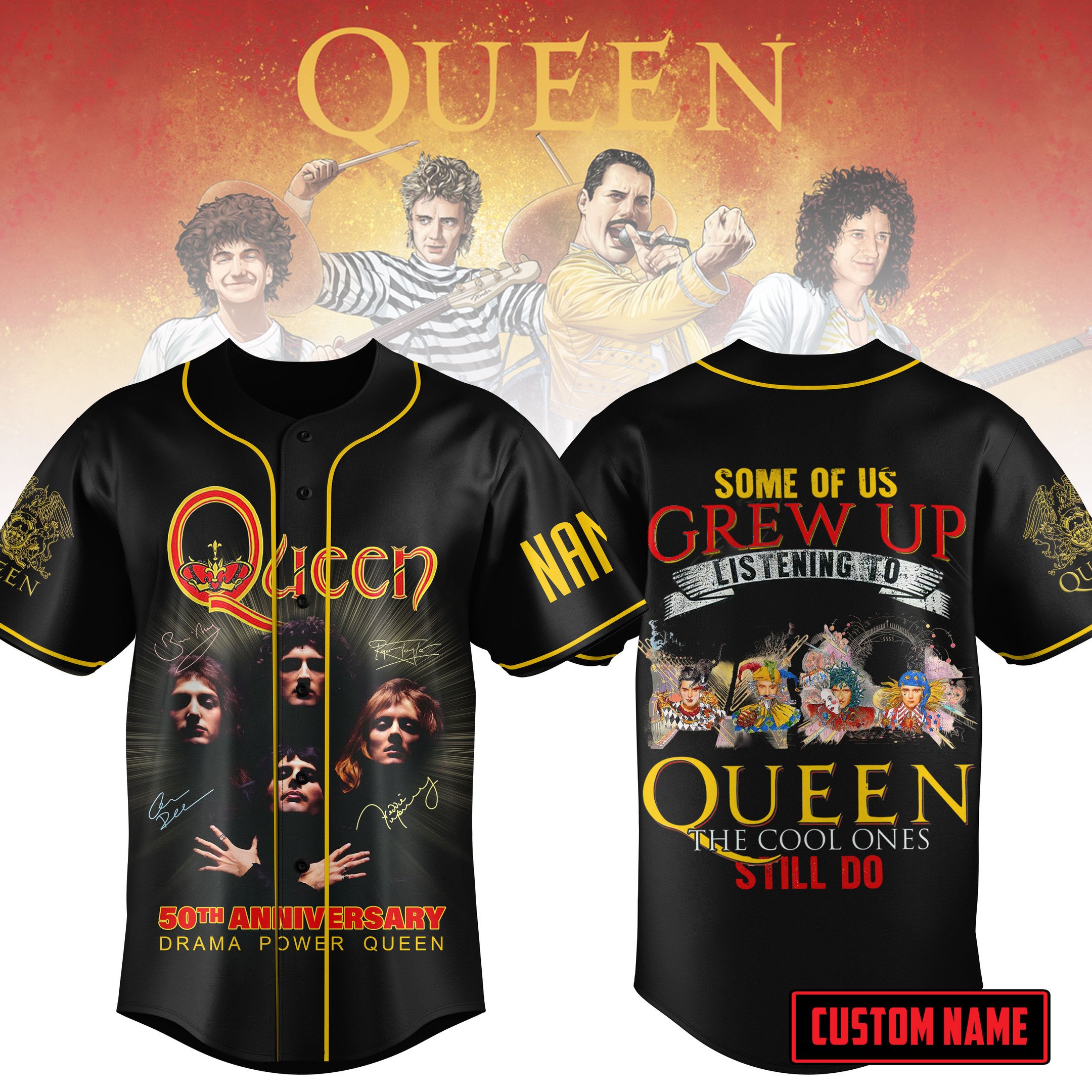 Queen Music Band Personalized Baseball Jersey For Fan
