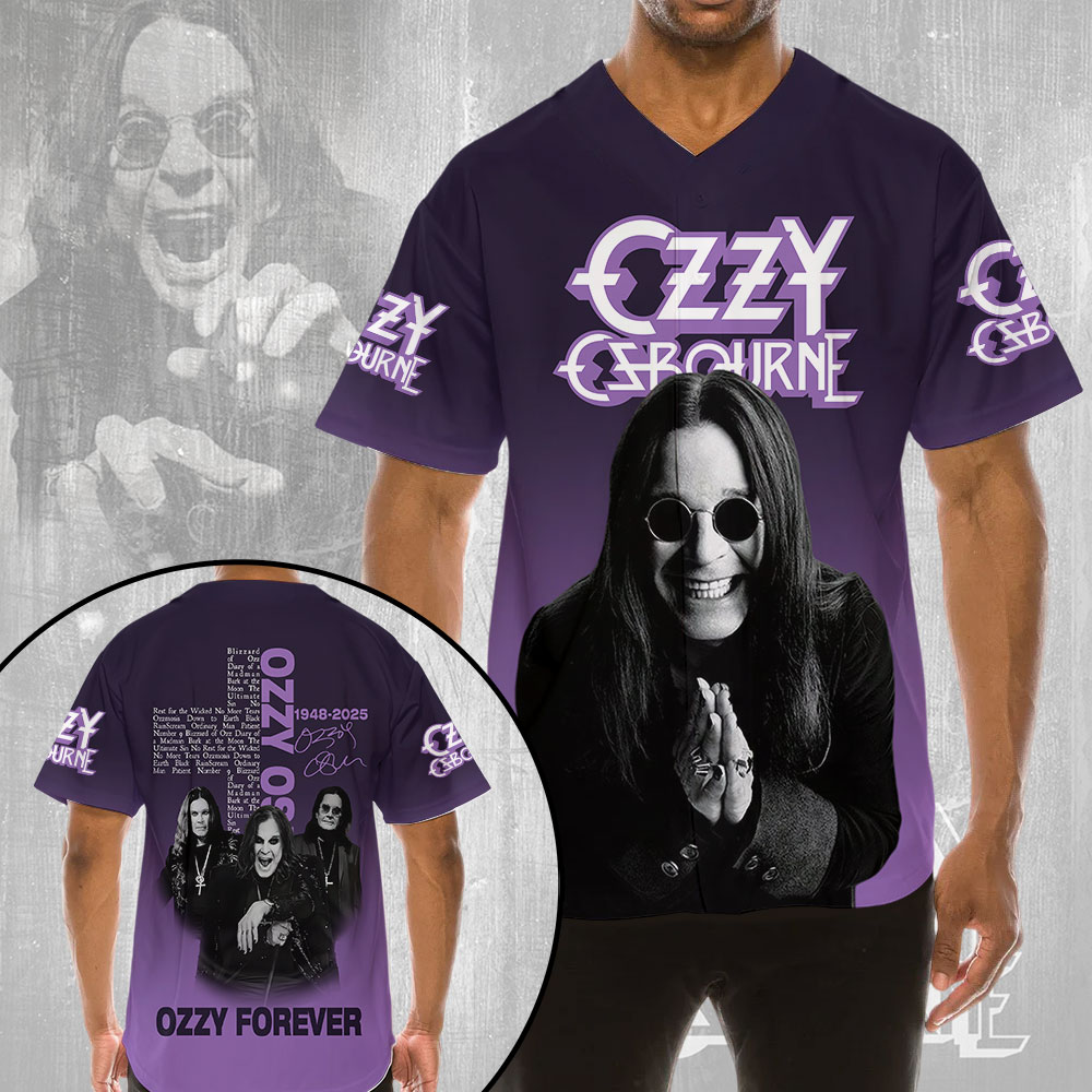 Ozzy Osbourne Baseball Jersey