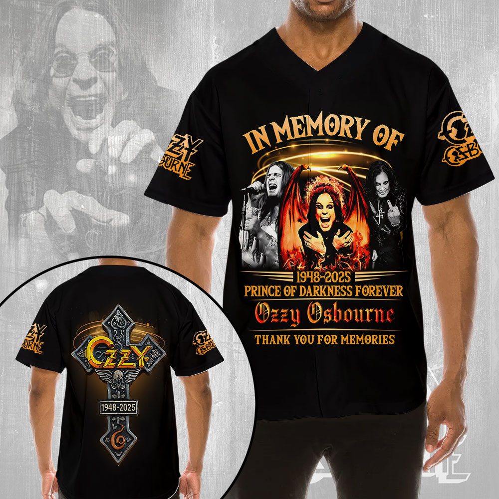 Ozzy Osbourne Baseball Jersey