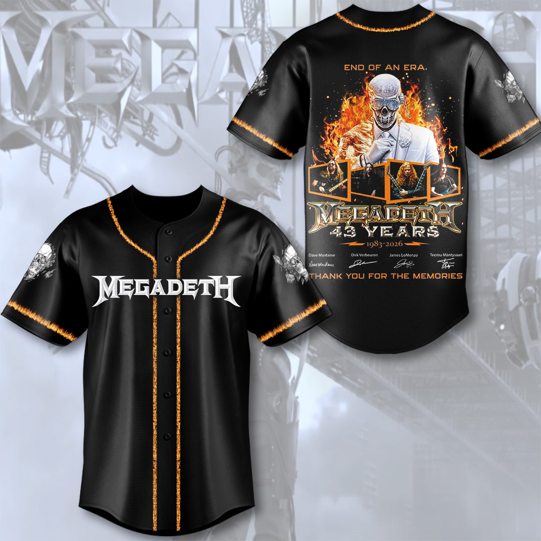 Megadeth Baseball Jersey