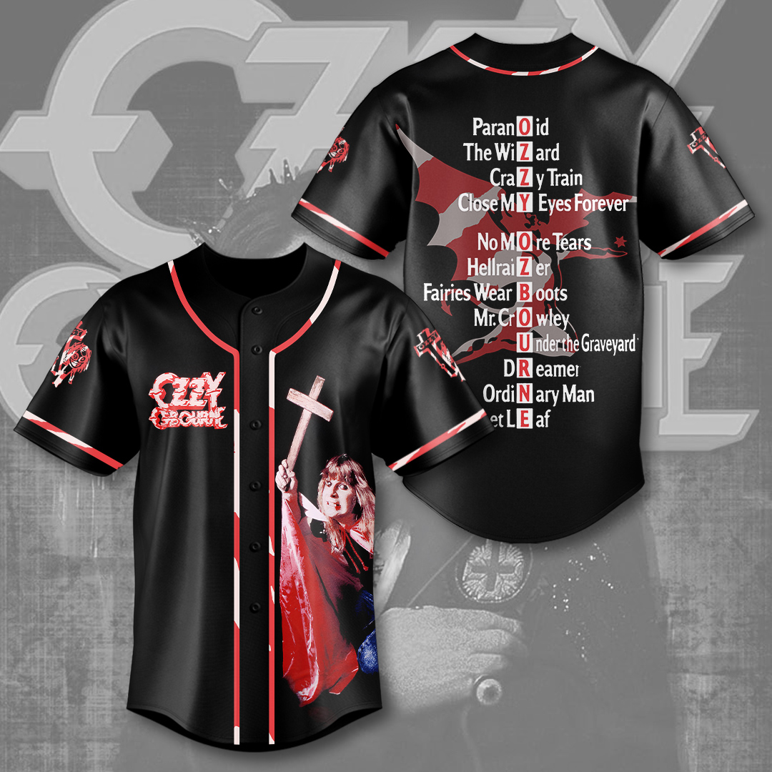 Ozzy Osbourne Baseball Jersey