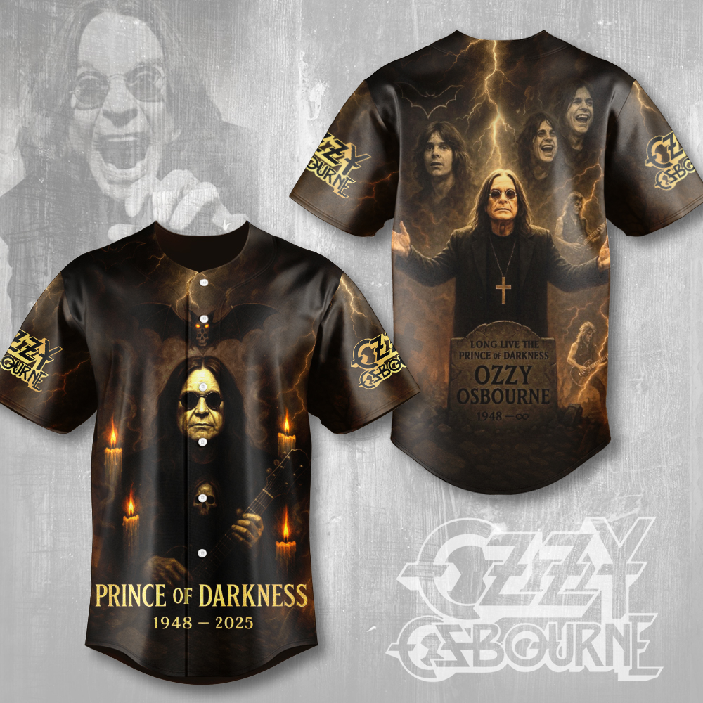 Ozzy Osbourne Baseball Jersey