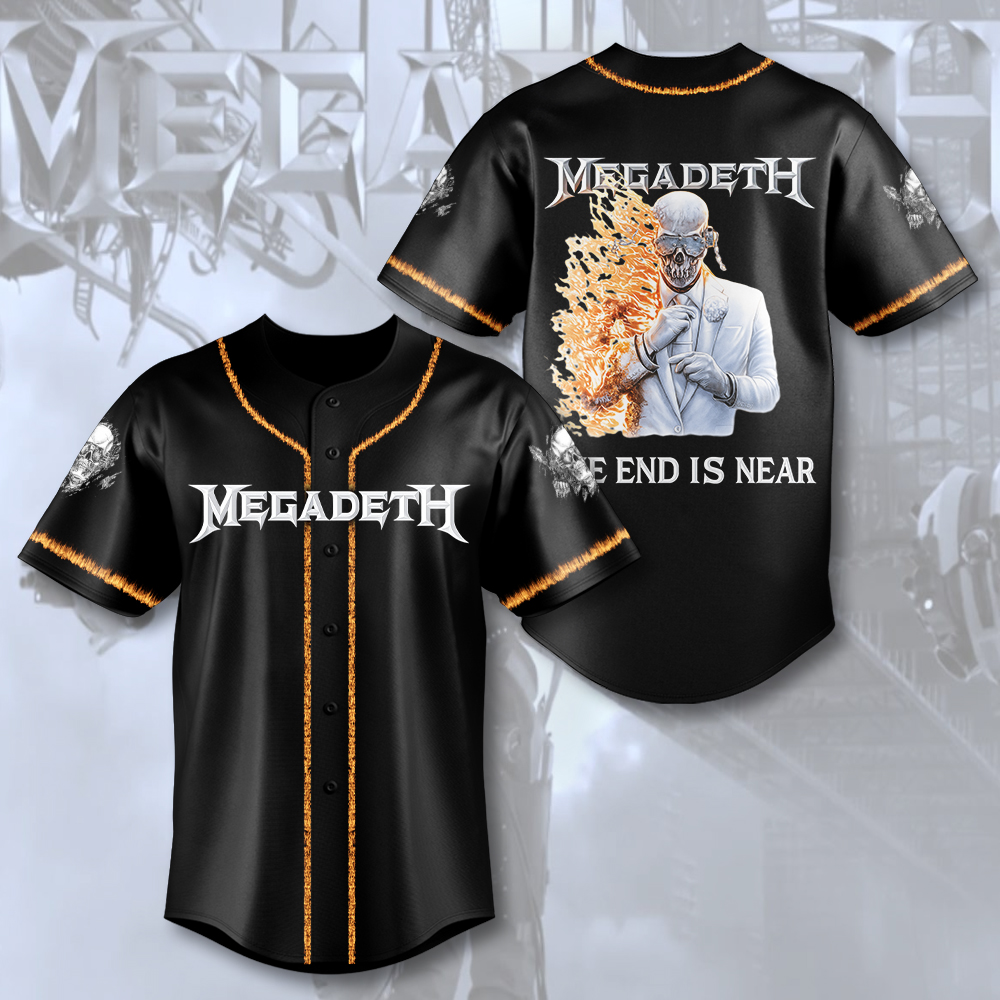 Megadeth Band Baseball Jersey
