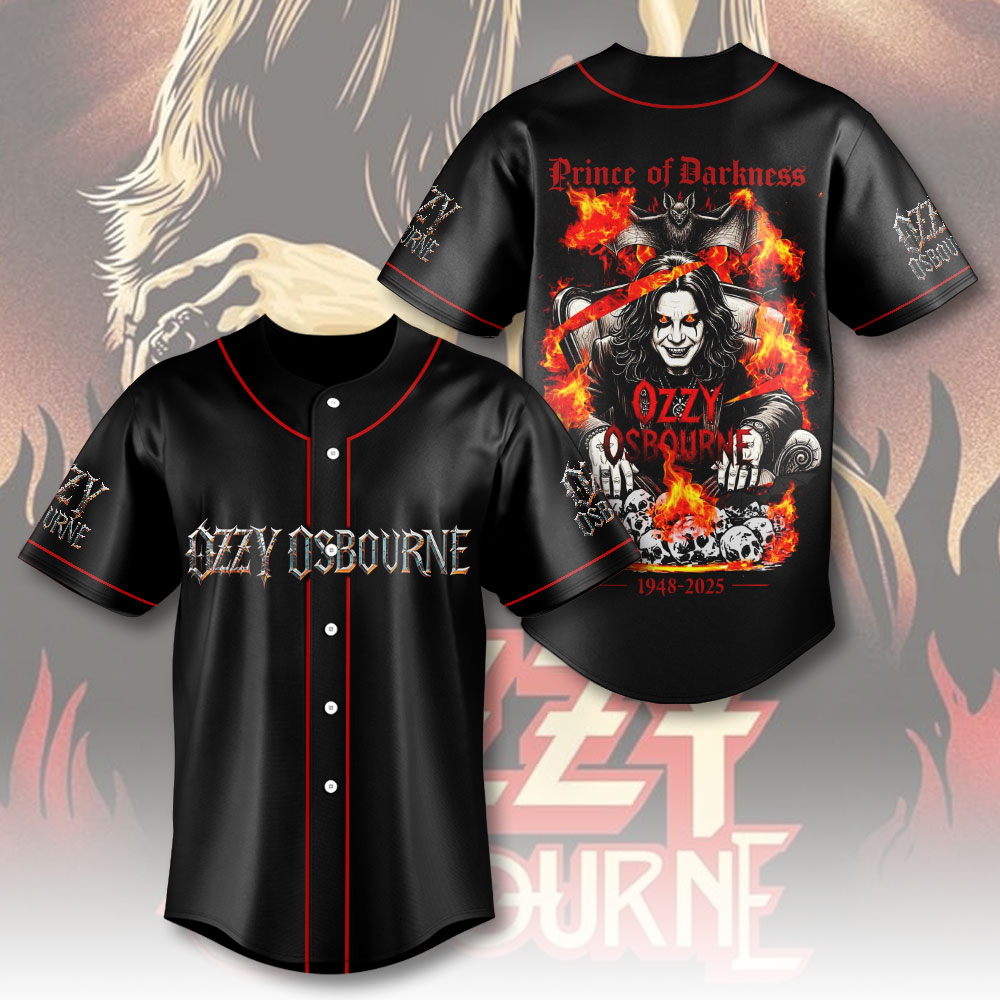 Ozzy Osbourne Baseball Jersey