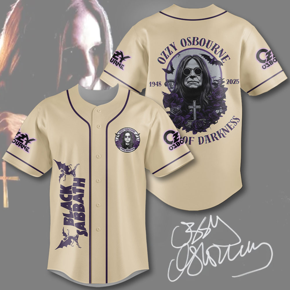 Ozzy Osbourne Baseball Jersey