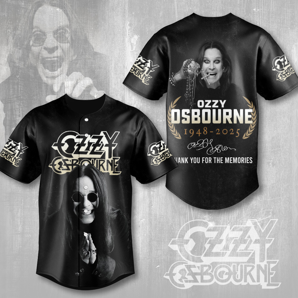 Ozzy Osbourne Baseball Jersey