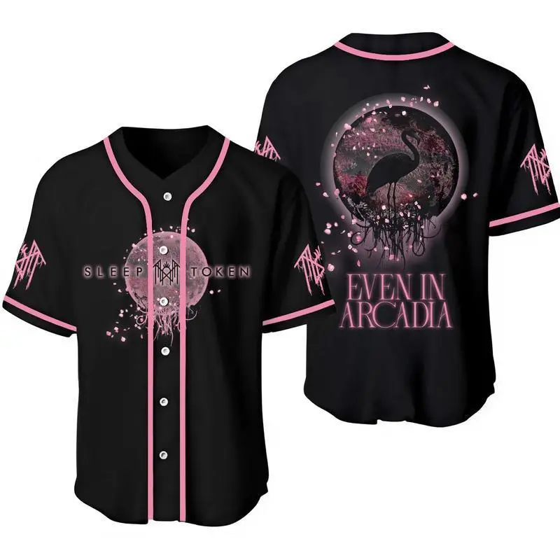 Sleep Token Even In Arcadia Baseball Purple Jersey Sleep Token Tour 2025 Jersey