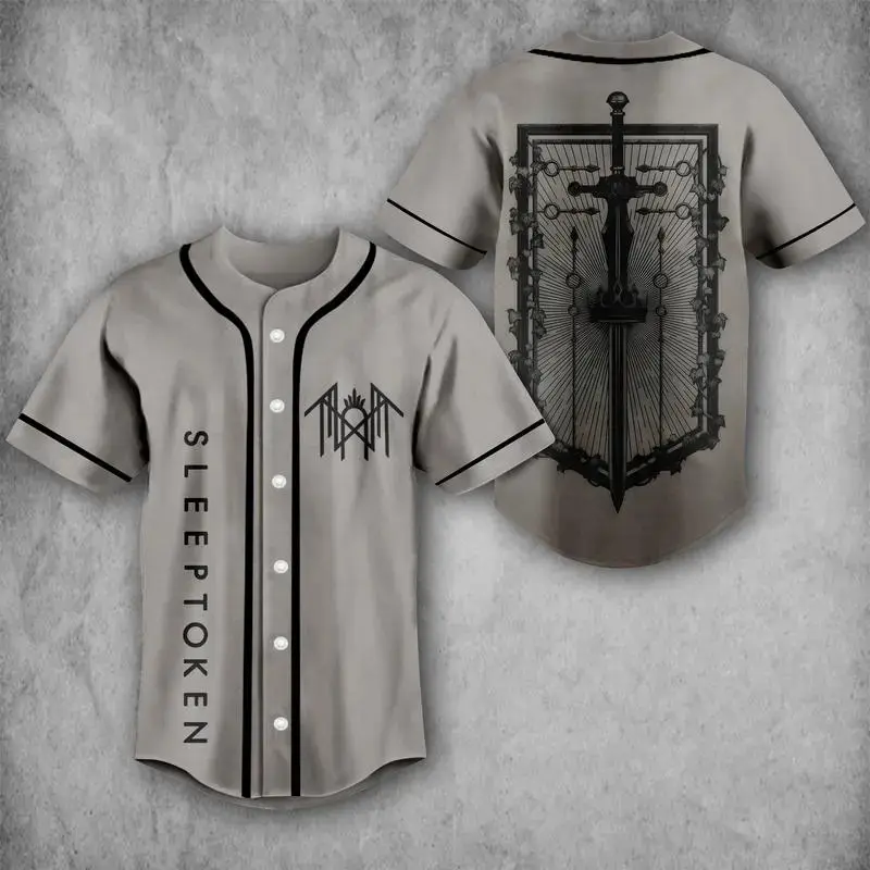 Sleep Token Damocles Crest Heavy Metal Baseball Jersey