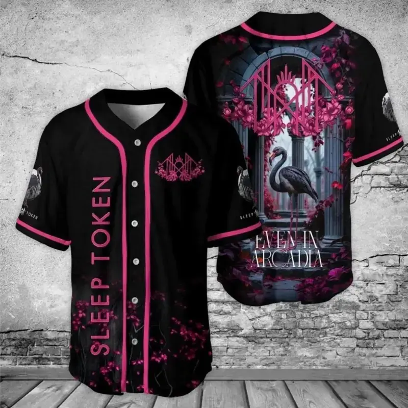 Sleep Token Baseball Jersey  3D Music Fan Shirt For Men And Women