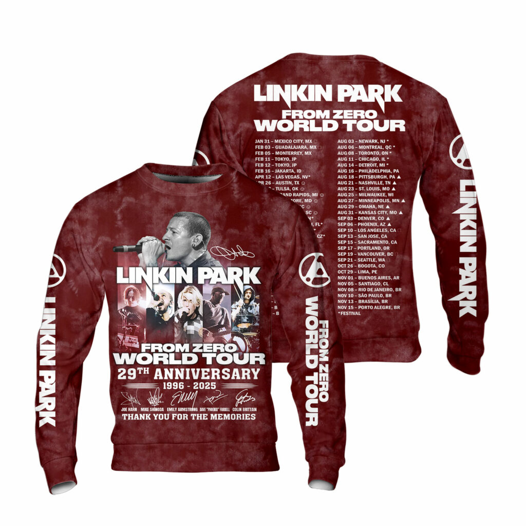 Linkin Park Fromzero World Tour 2025 Sweatshirt