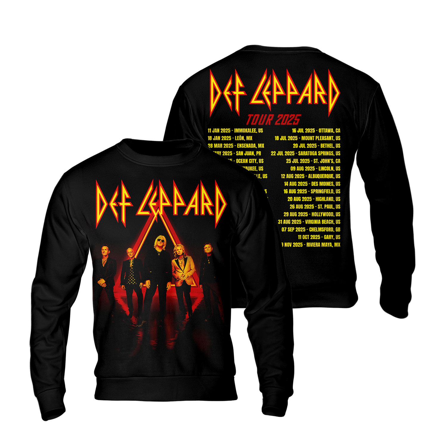 Def Leppard 2025 Sweatshirt