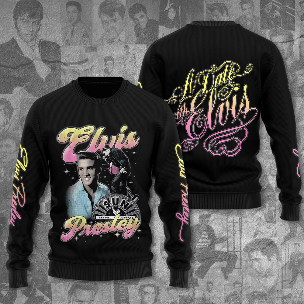 Elvis Presley Black Colonel Tom Parker Sweatshirt