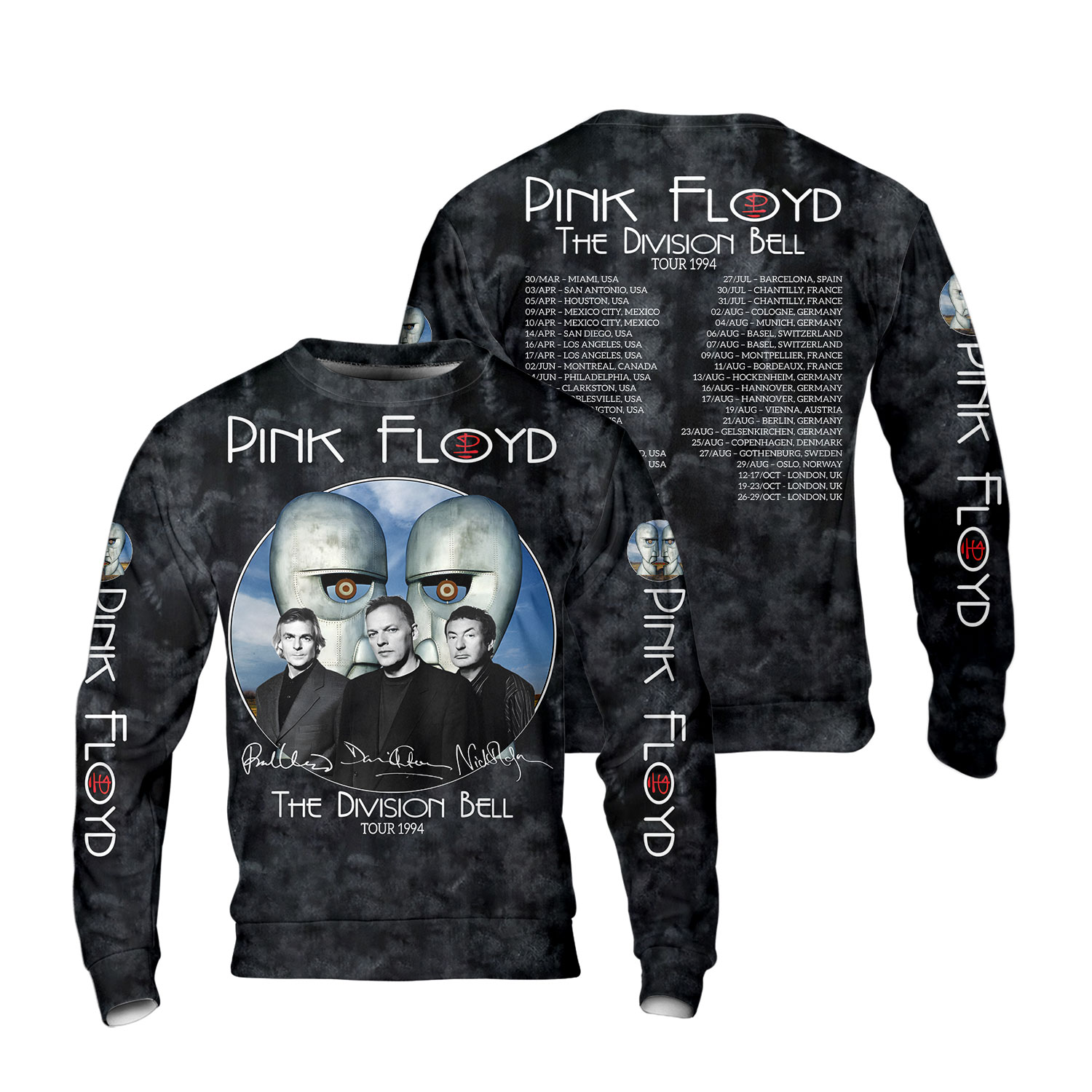 Pink Floyd The Division Bell Tour 1994 3D Sweatshirt