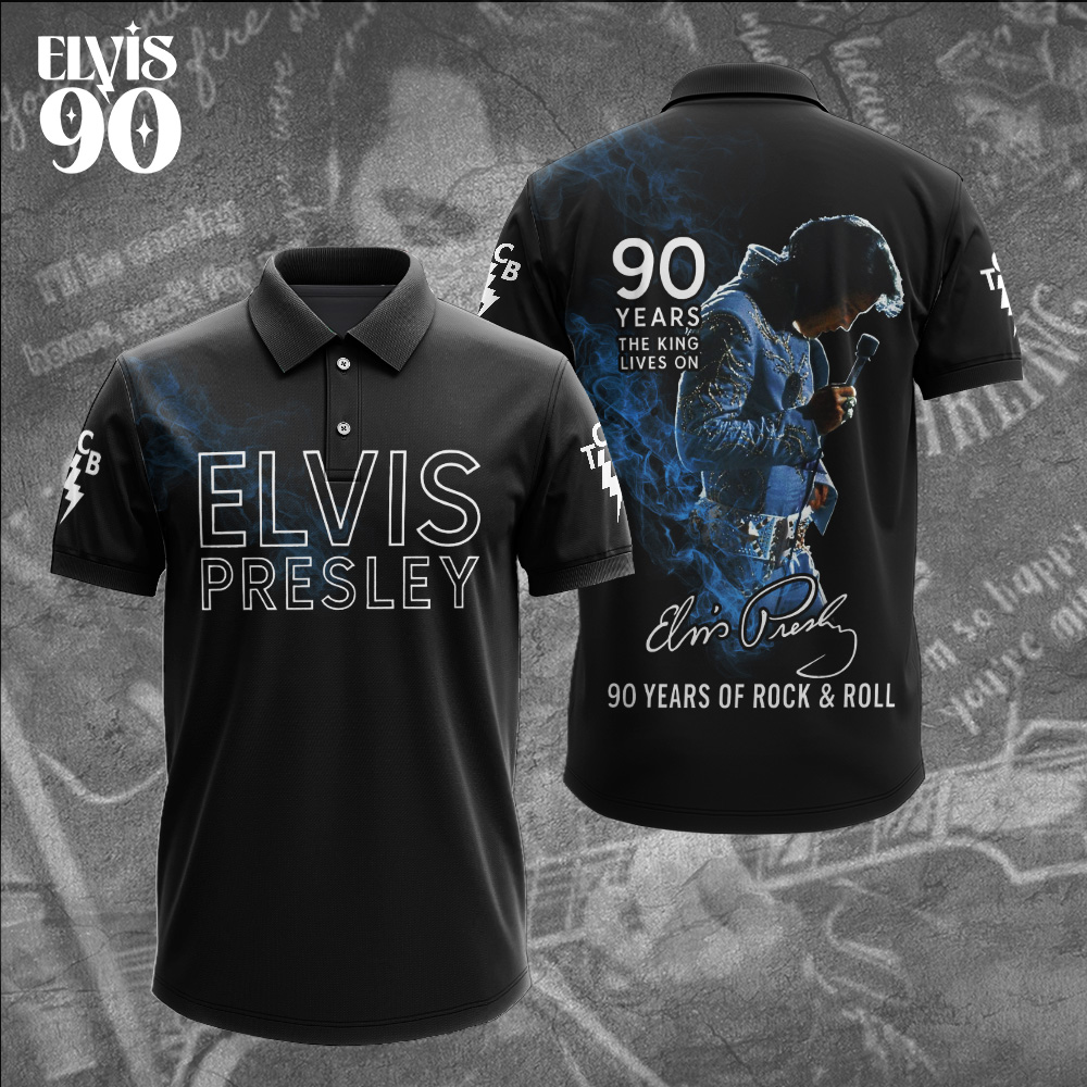 Elvis Presley 90 Year Polo Shirt