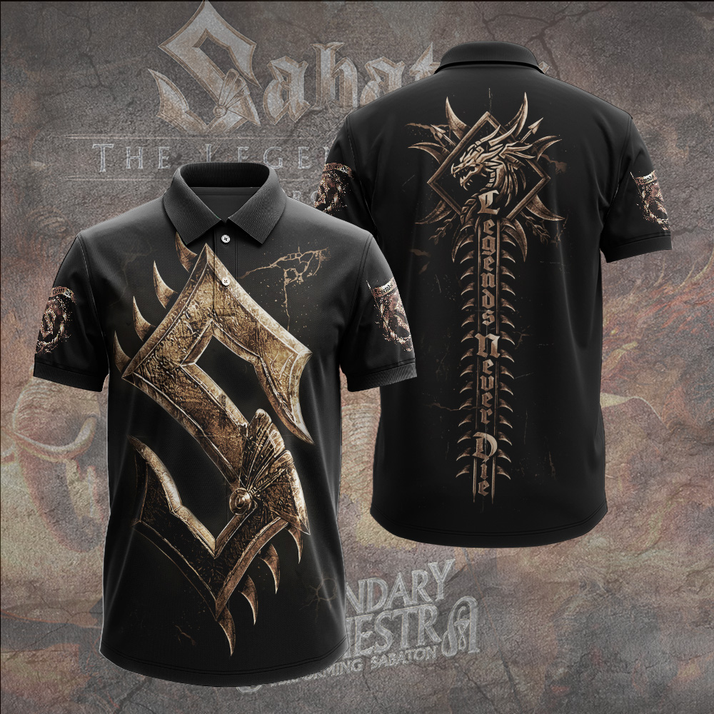 Megadeth Dark Armor Graphic Polo Shirt
