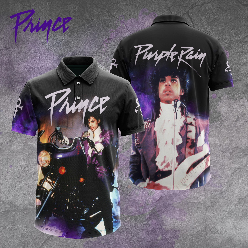 Prince Call My Name Lyric Polo Shirt