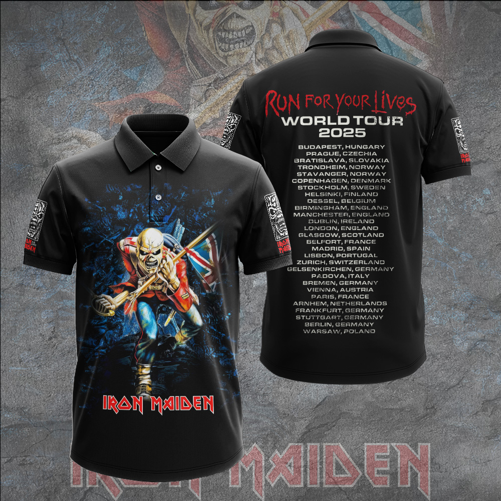 Iron Maiden Nwobhm Polo Shirt