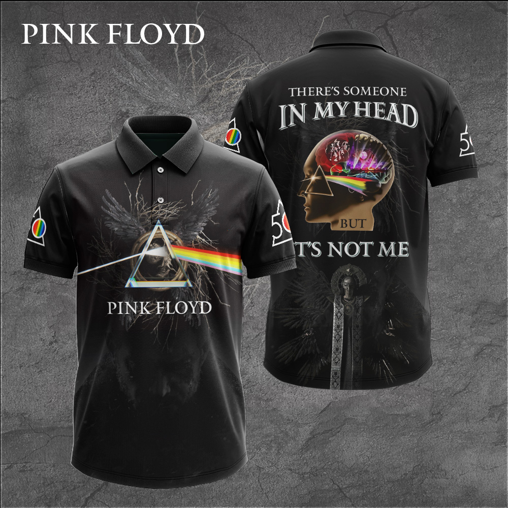Pink Floyd Quote Legacy Polo Shirt Dark Side Message