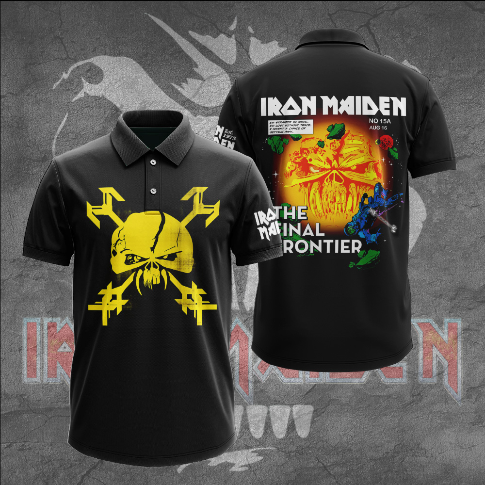Iron Maiden Clive Burr Polo Shirt