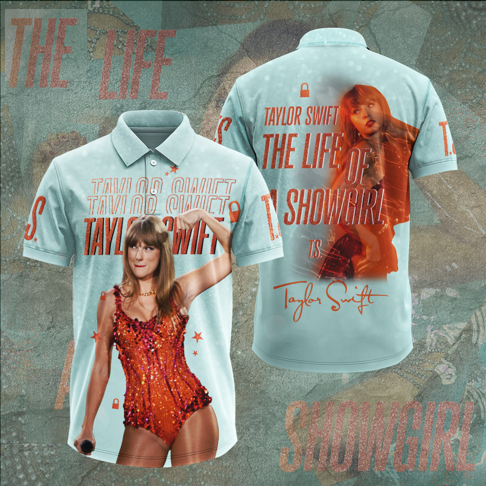 Taylor Swift The Life Of A Showgirl 2025 Polo Shirt For Men