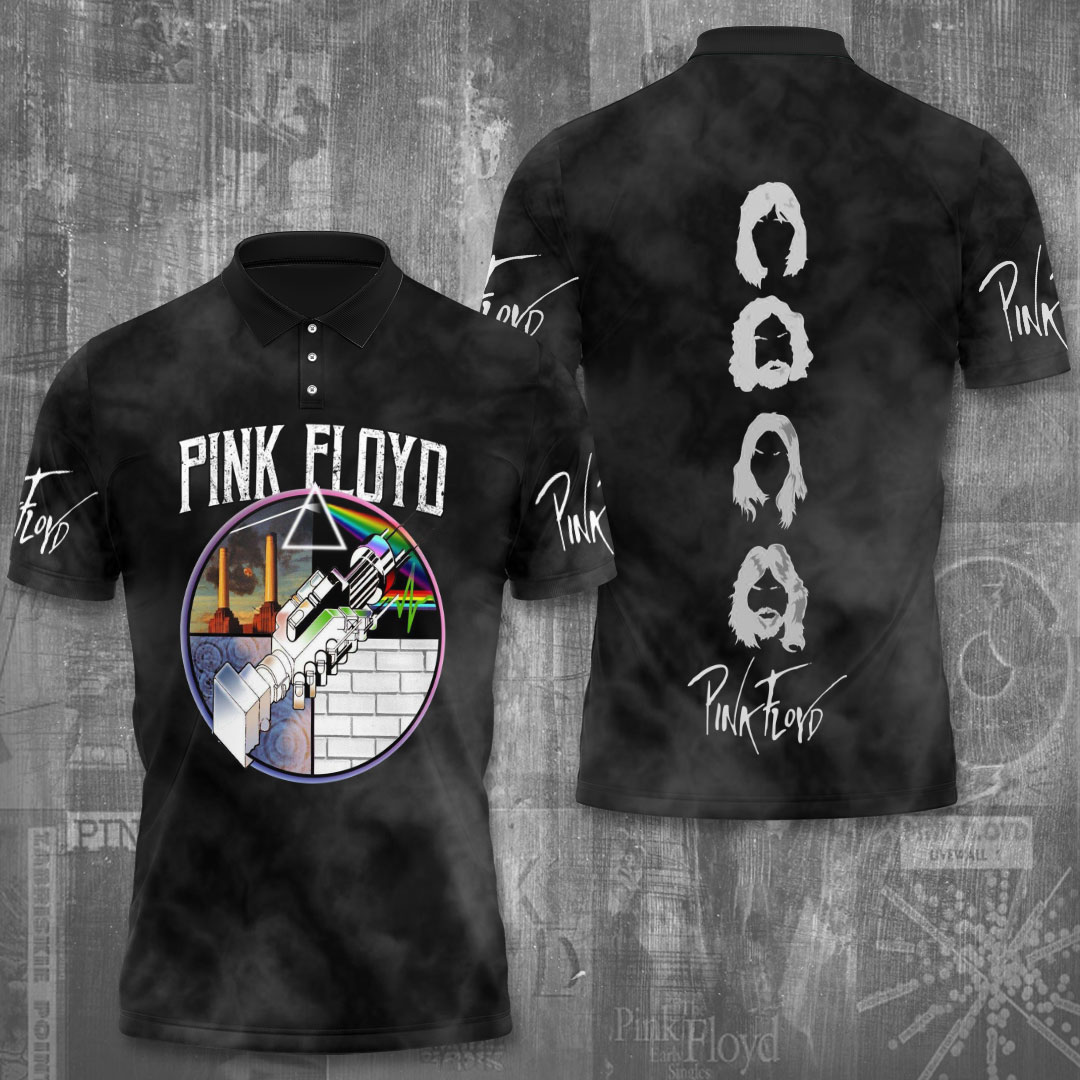 Pink Floyd Shine On Polo Shirt Cosmic Symbol