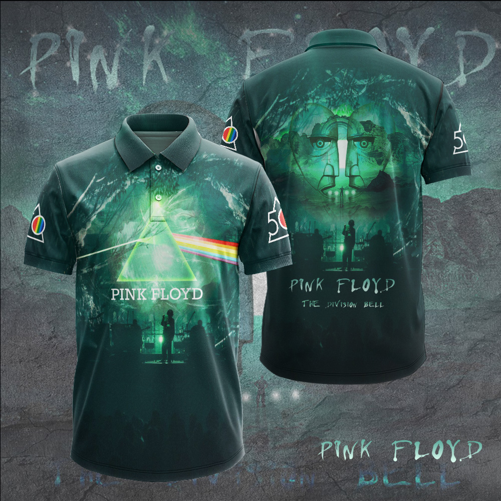 Pink Floyd Galaxy Neon Polo Shirt Space Legacy Collection