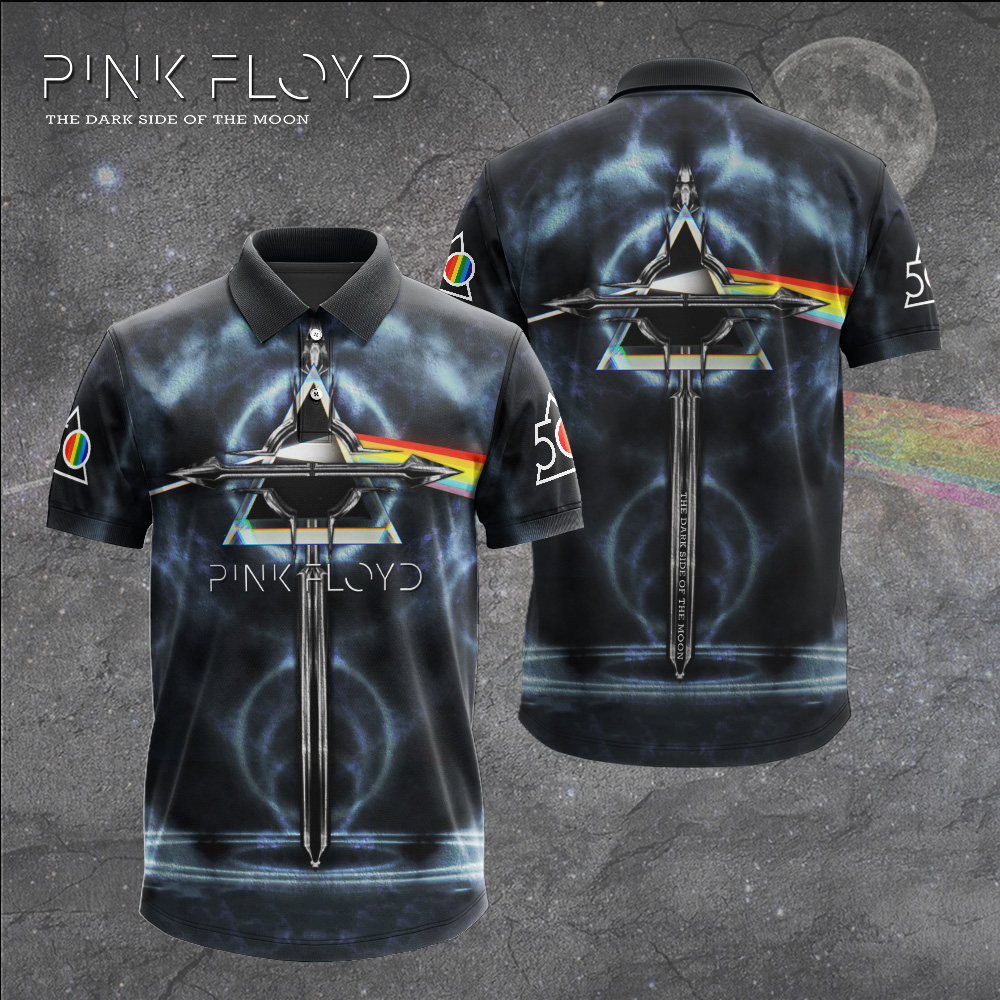 Pink Floyd Electric Pulse Polo Shirt Neon Energy