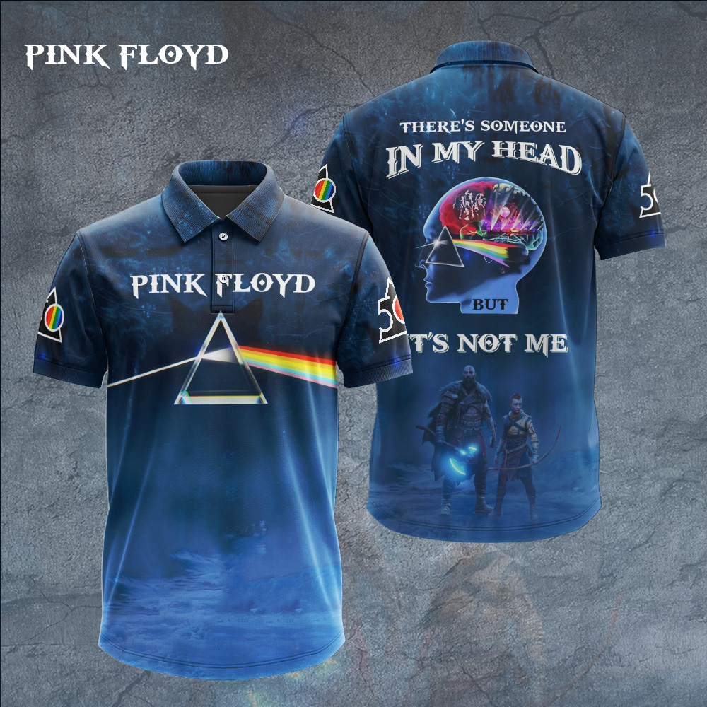 Pink Floyd Spectrum Lighpolo Shirt ItS Not Me Design
