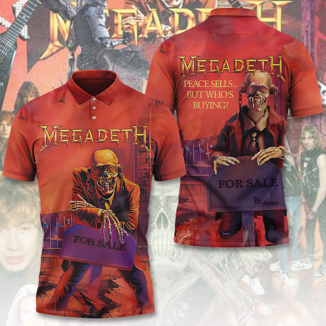Megadeth Vic Rattlehead Polo Shirt