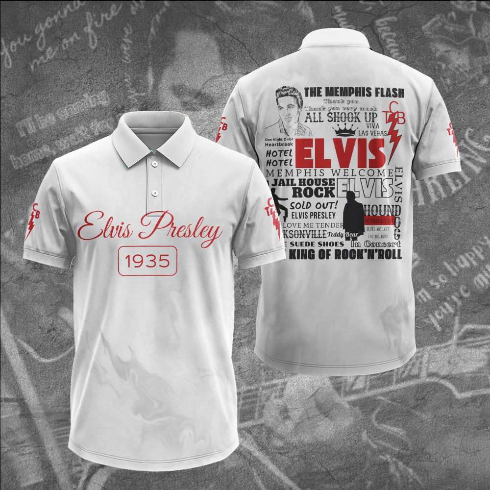 Elvis Presley 1935 Polo Shirt Vintage